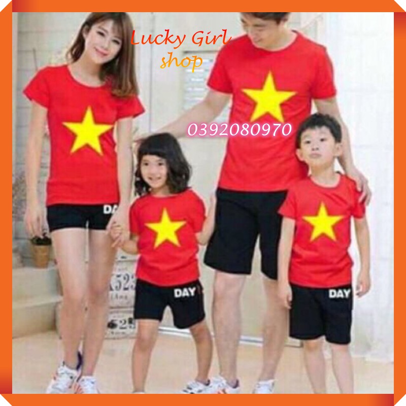 Áo Thun Cờ Đỏ Sao Vàng Việt Nam - Đủ Size - Lucky Girl shop