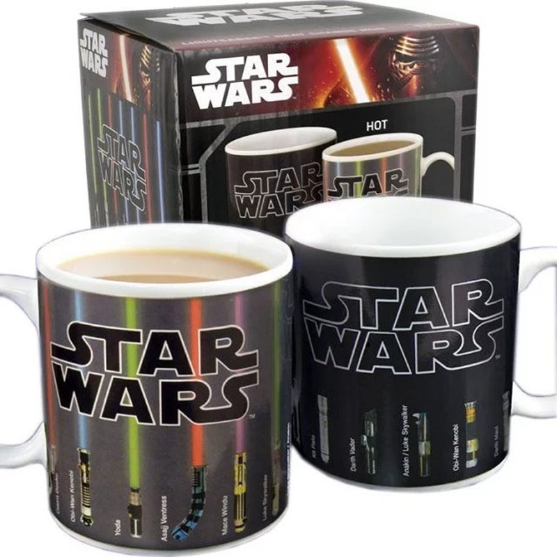 Cốc Sứ Uống Trà Cà Phê Thay Đổi Màu Sắc Theo Nhiệt Độ Họa Tiết Star Wars