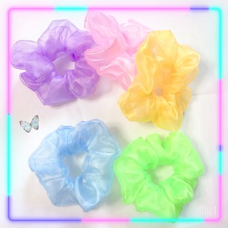 ( 3 ngày xả kho) Dây buộc tóc scrunchies voan loại đẹp nhiều màu Orin K1210