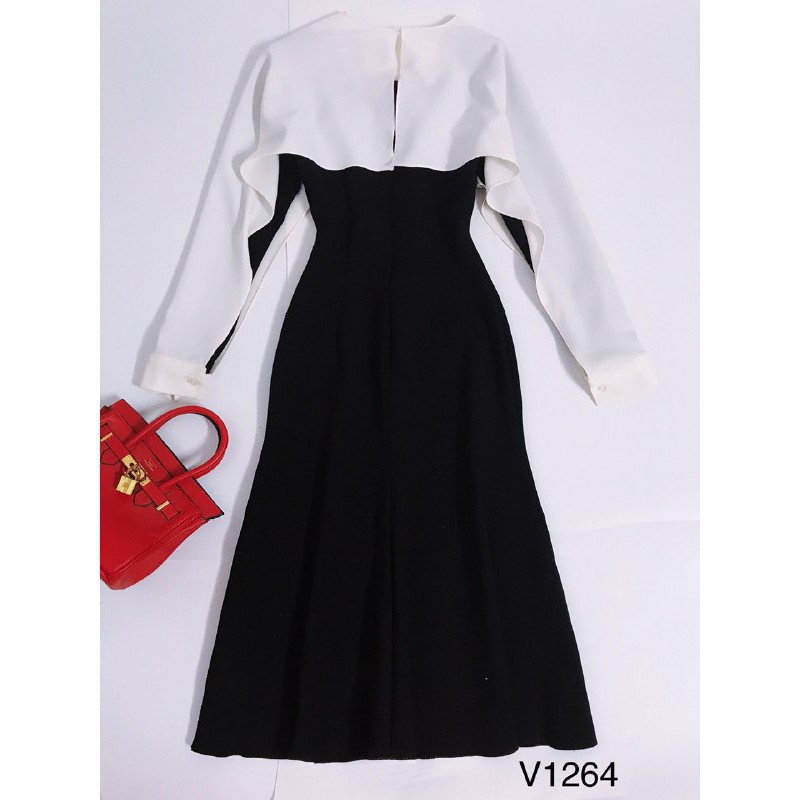 [ xả kho ] MiD Đầm đen body V1264 tay dài lạ mắt Mie Design kèm ảnh thật