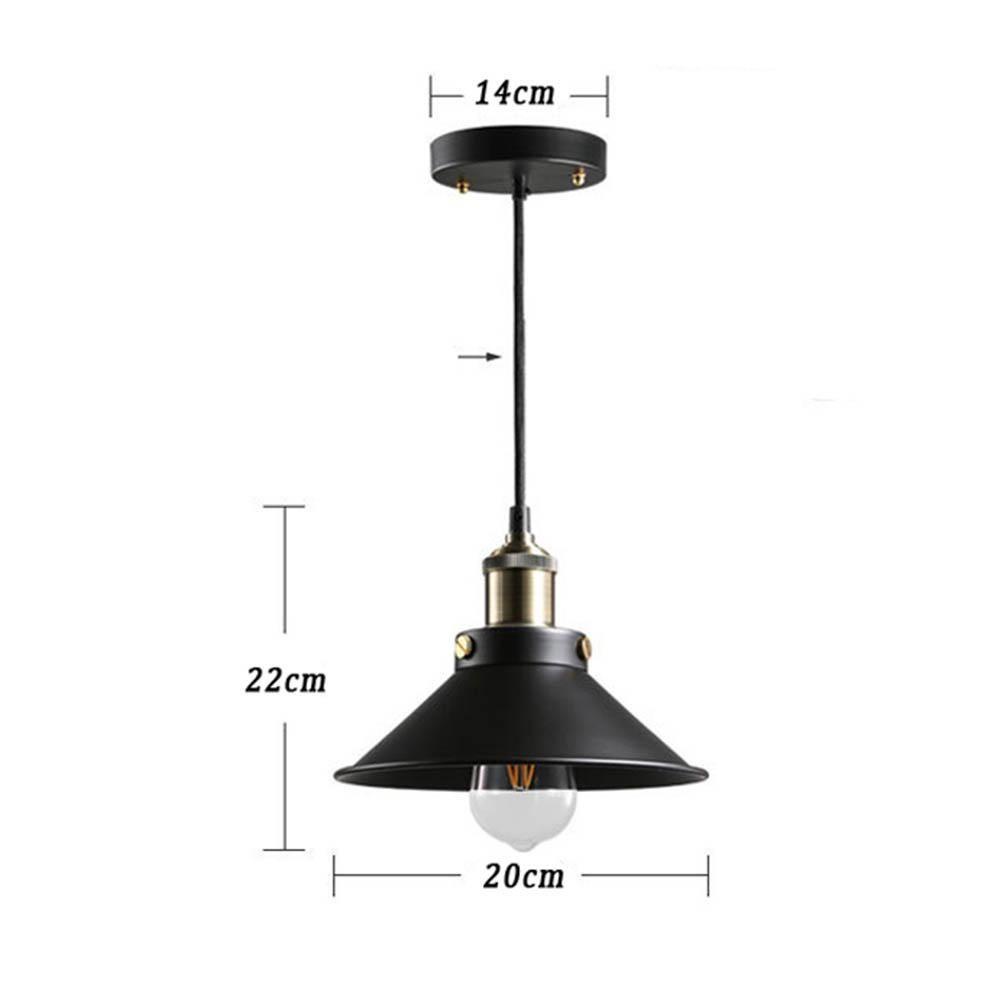 YIYU Chụp Đèn Treo Trần Nhà Màu Đen Phong Cách Retro