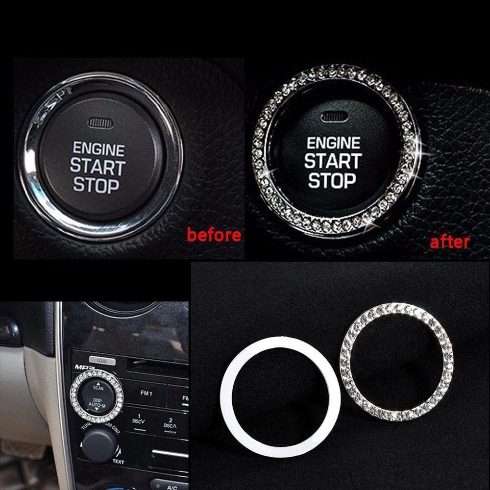MYRONGVN Start Switch Button Ring Hot Accessories SUV Bling