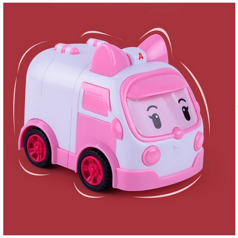 Xe ô tô đồ chơi mẫu 4 xe Poli chạy trớn bằng nhựa - Đồ khuyến mãi giá tốt