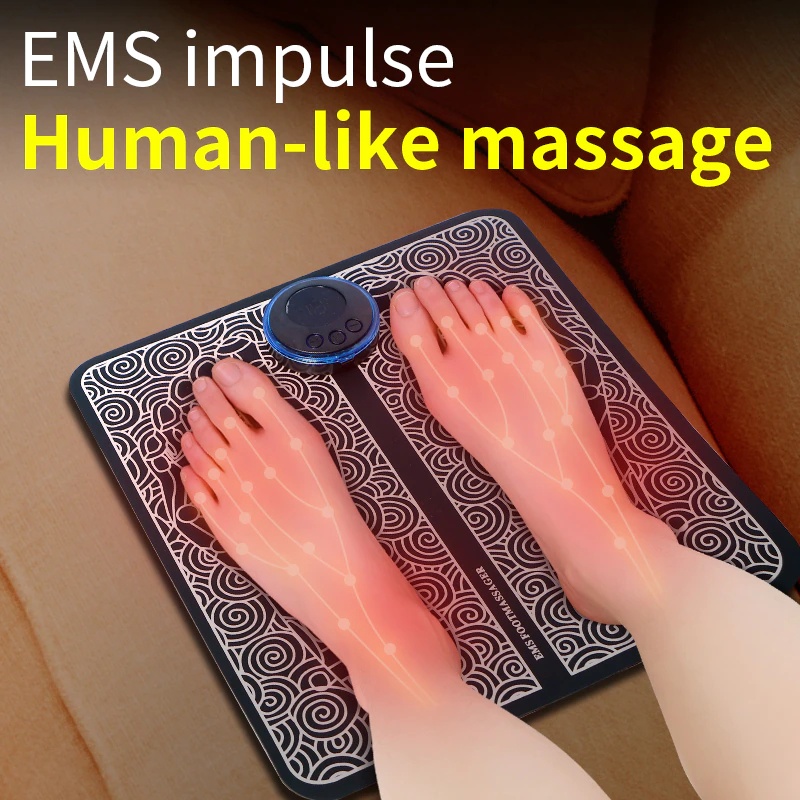 Thảm massage chân EMS bằng công nghệ xung điện giúp mát xa thư giãn cơ bắp giảm nhức mỏi chăm sóc sức khỏe