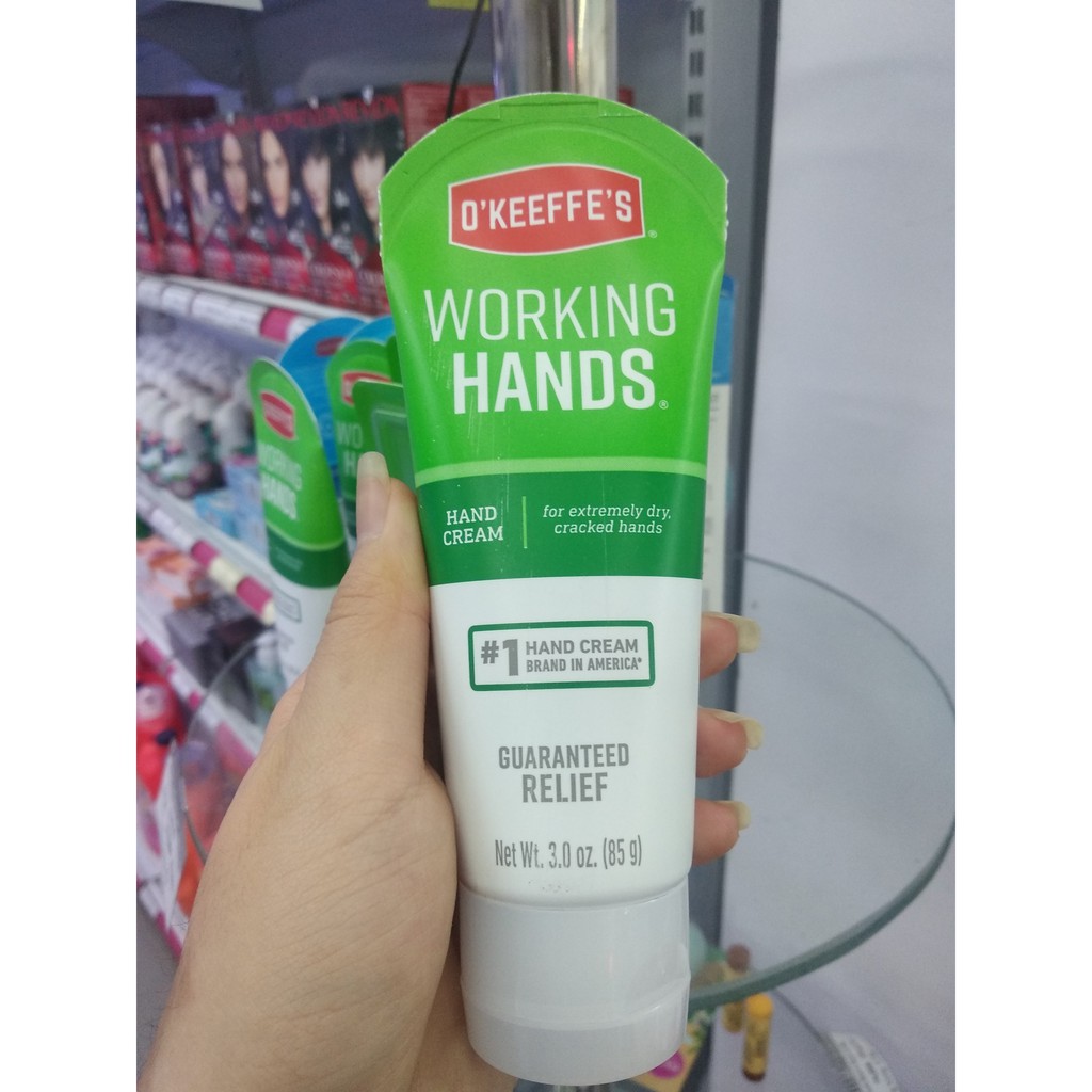Hàng Mỹ - Mẫu Mới - Kem dưỡng da tay làm lành da khô nứt nẻ O'Keeffe's Working Hands 76g