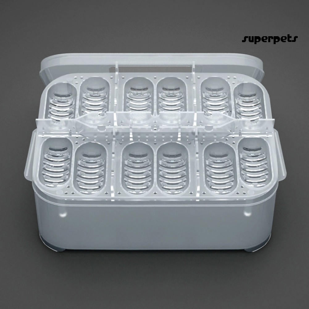 Hộp ấp trứng 6 ngăn 12 ô cho thú cưng bò sát