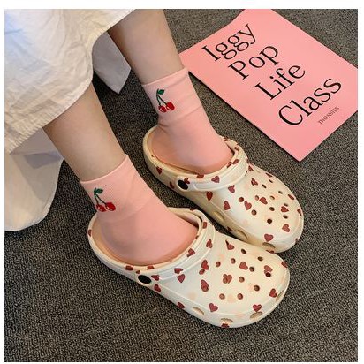 ( Sẵn 38-39 ) Dép Sục trái tim Ulzzang - US382