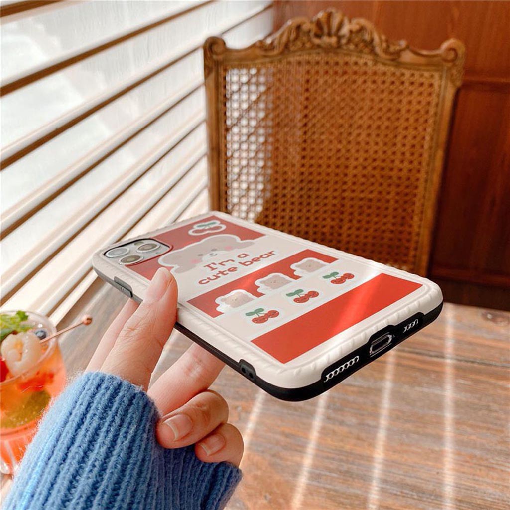 Ốp Lưng Iphone Cao Cấp Full Viền Gấu Cute Kèm Pop Dành Cho Tất Cả Dòng Iphone từ 6 đến 11promax | BigBuy360 - bigbuy360.vn