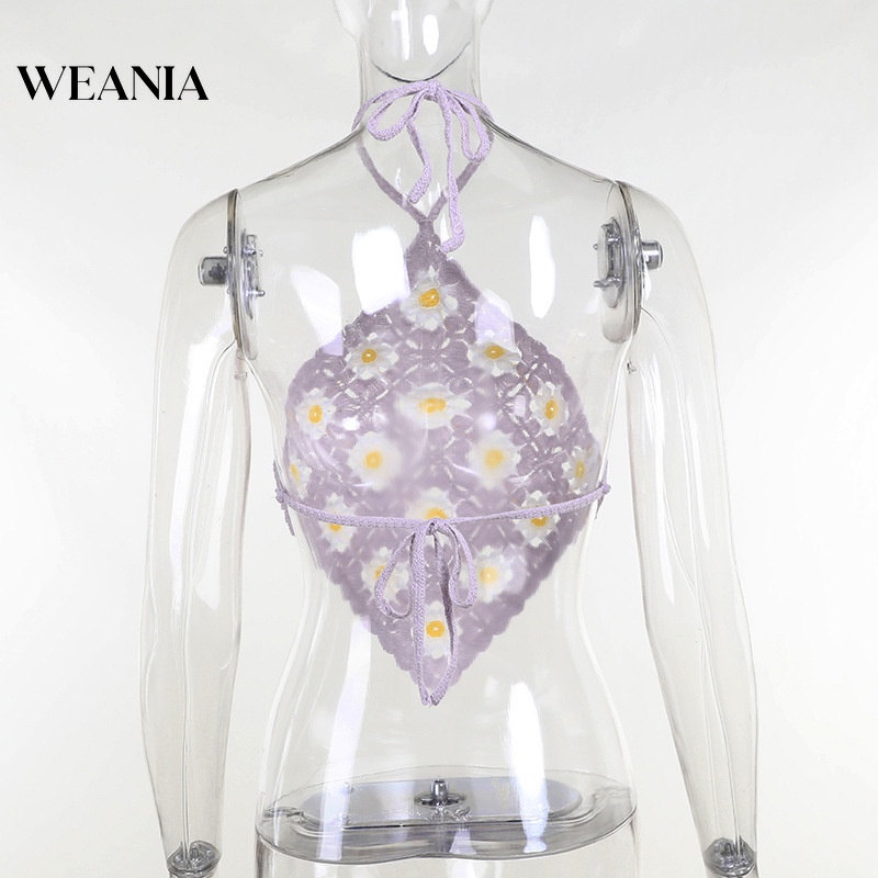 Áo Tank Top Dệt Kim Hoạ Tiết Hoa Thêu Thời Trang Mùa Hè Cho Phái Nữ