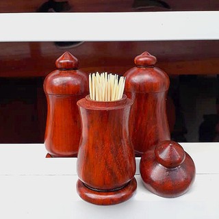Hũ Đựng Tăm Gỗ Hương indo,gỗ nhập