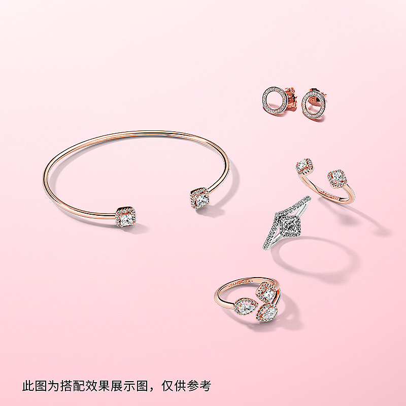 Bông Tai Mạ Vàng Hồng Đính Đá