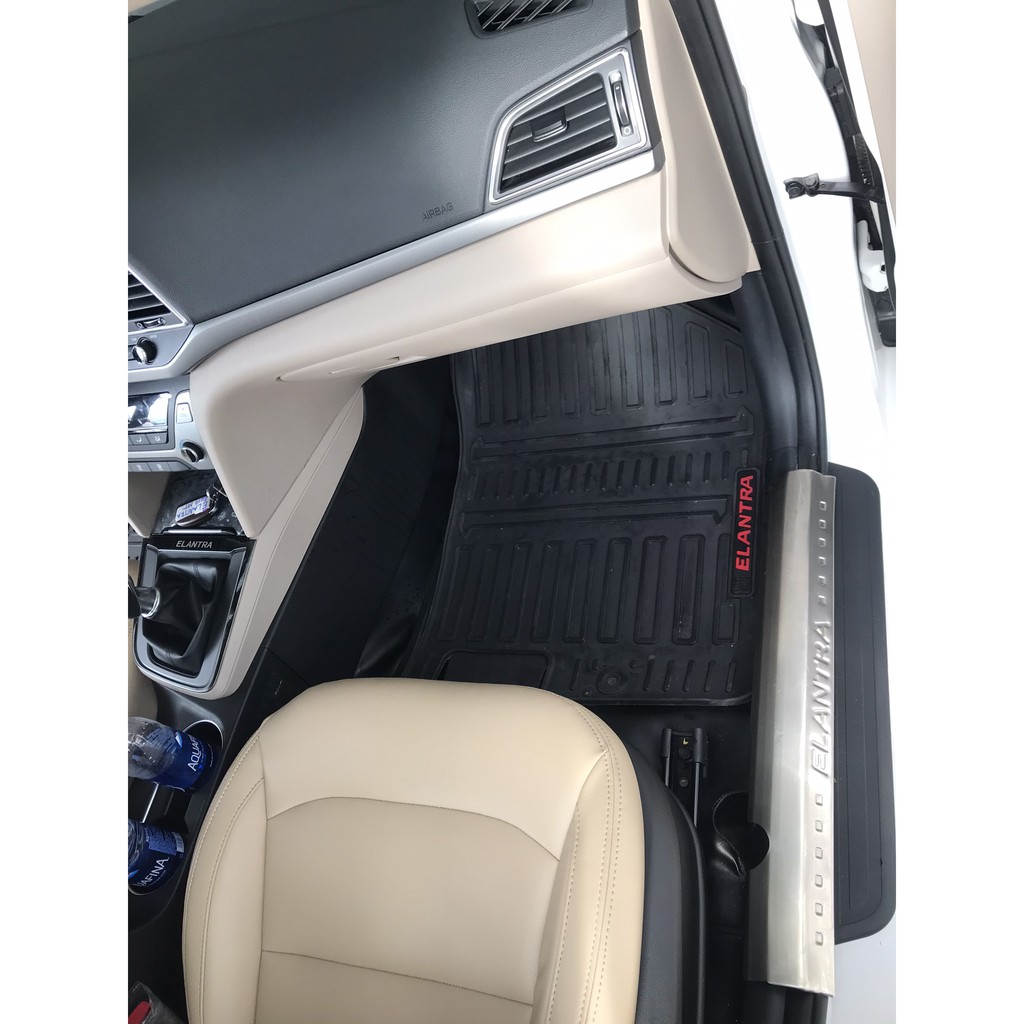 Thảm lót sàn cao su đúc nguyên khối theo xe  ELANTRA 2017+   (00 01)