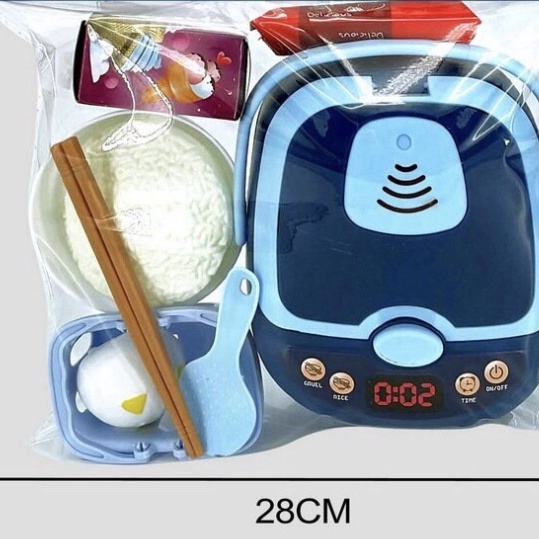 (giá sỉ) Đồ chơi Bộ nồi cơm điện và Bộ nấu ăn không dùng Pin cho bé gái
