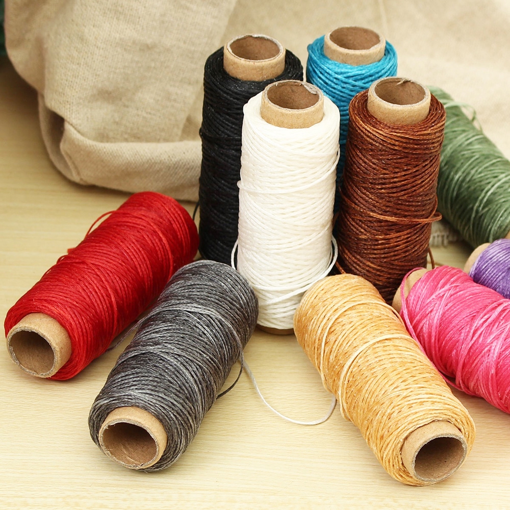 Cuộn chỉ thêu dùng trang trí mặt da PU thủ công tiện dụng