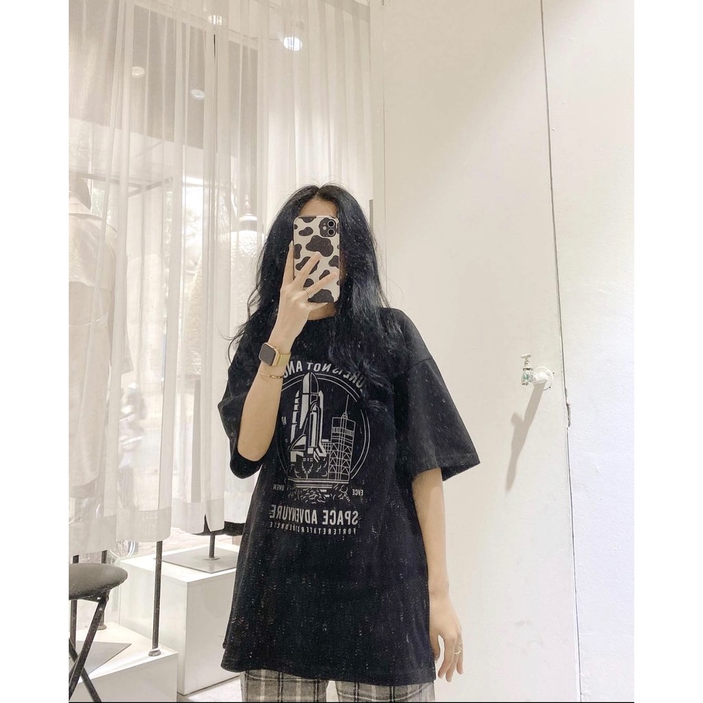 Set Culottes Kẻ Space PEONYB Nữ [FREESHIP] 🌸 Bộ quần thun suông ống rộng kèm áo phông in hình form oversize Ulzzang HOT🌸 | BigBuy360 - bigbuy360.vn