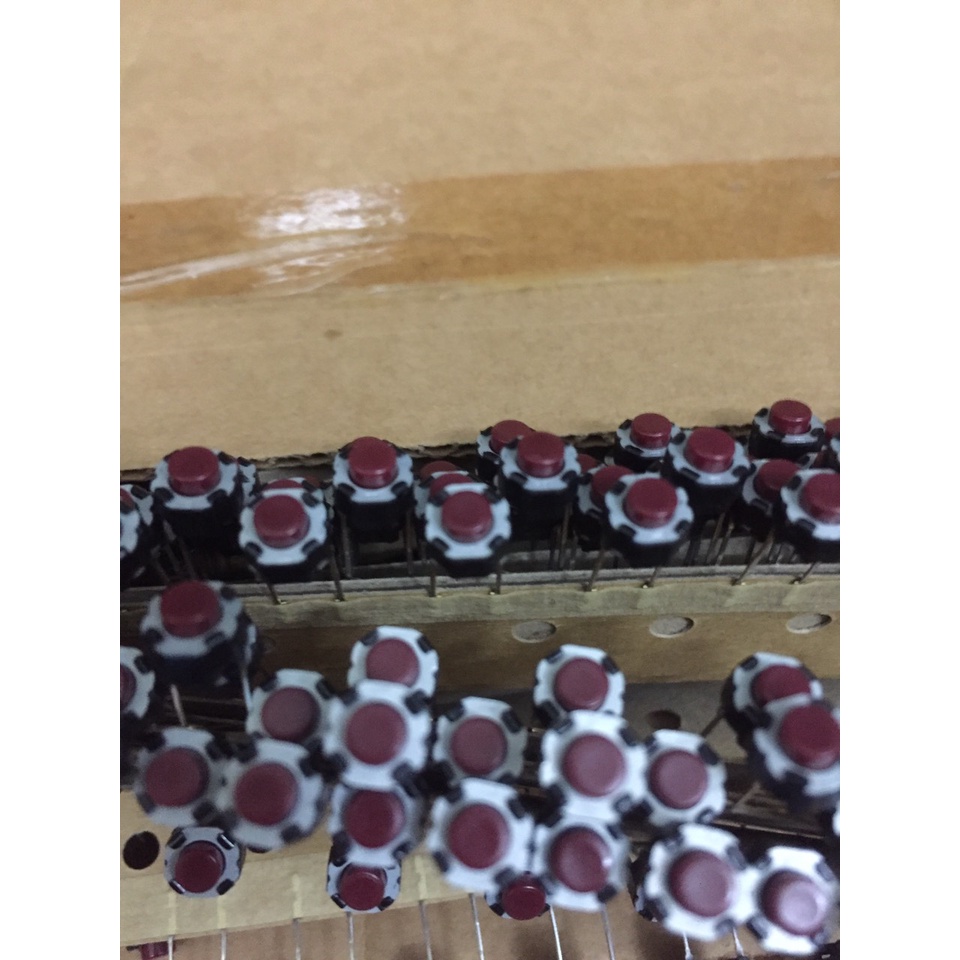 Nút nhấn tròn 2 chân chuẩn Nhật 6x6x5mm (Hàng chất lượng cao)