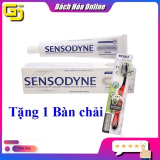 Kem đánh răng Sensodyne 100g thơm mát giảm ê buốt răng tặng kèm bàn chải