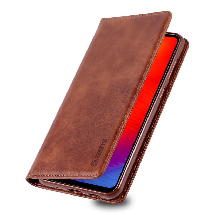 Ốp bao da iphone kiêm ví đựng tiền/thẻ atm/vé gửi xe, Ốp bao da nắp gập cho iphone - Azns | BigBuy360 - bigbuy360.vn