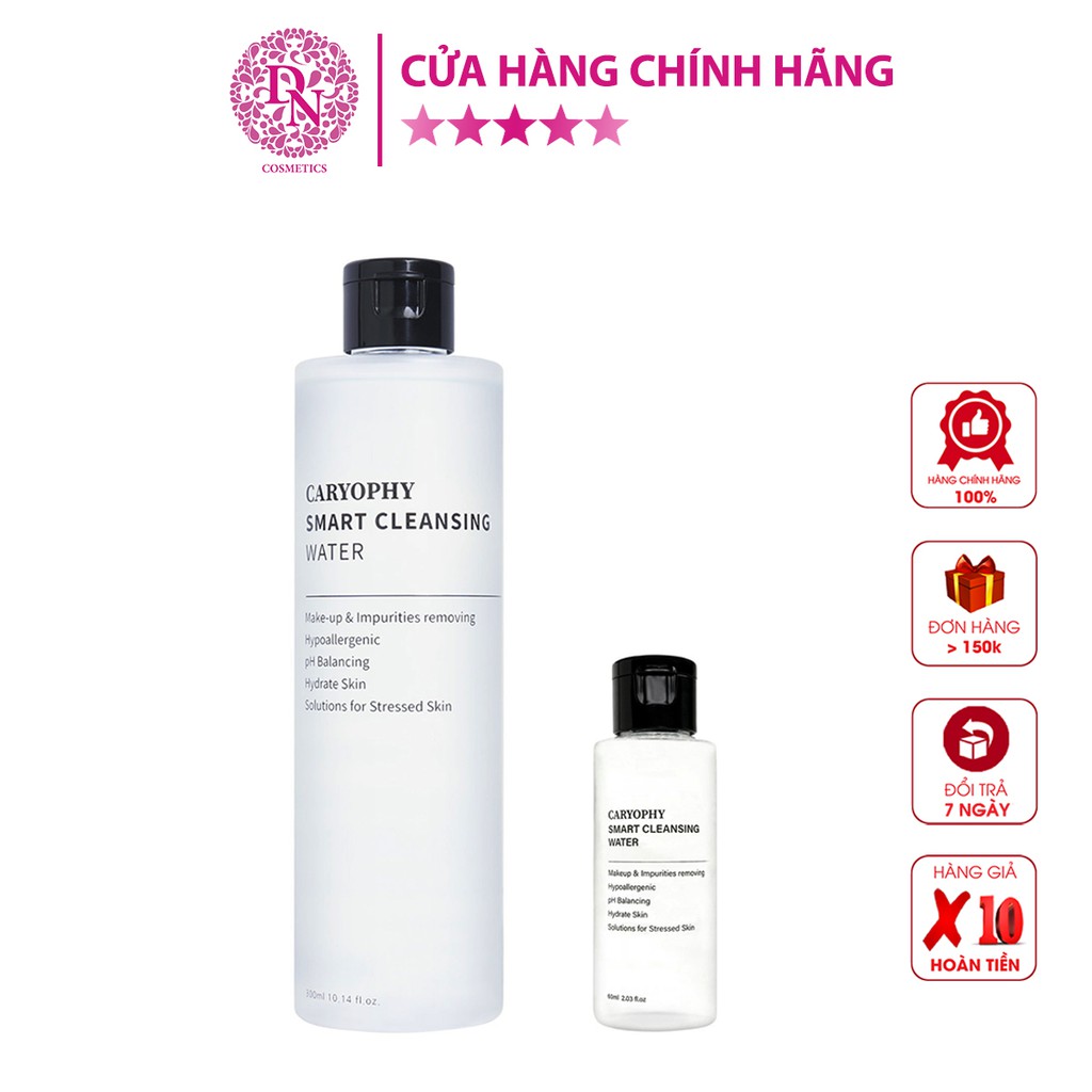 Nước tẩy trang Caryophy Smart Cleansing Water giúp làm sạch da ngăn ngừa thâm mụn xuất xứ Hàn Quốc