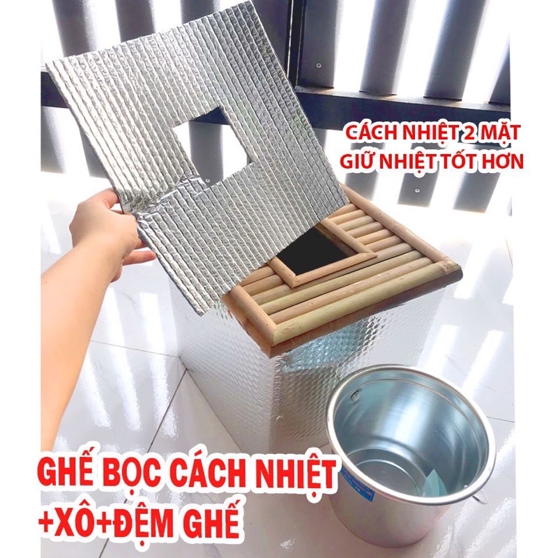 Ghế xông vùng kín bọc cách nhiệt toàn ghế(tặng đệm ghế) | BigBuy360 - bigbuy360.vn