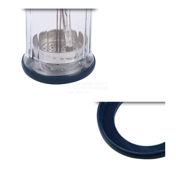 Bình thủy tinh sát khuẩn đồ nghề barber shop