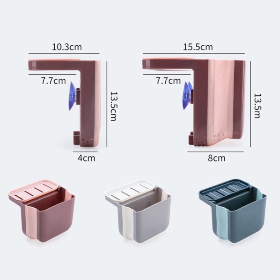 [Hàng Loại 1] Rổ khay giỏ lọc đựng rác đồ ăn thức ăn thừa treo bồn rửa bát rửa chén bằng nhựa gấp gọn thông minh