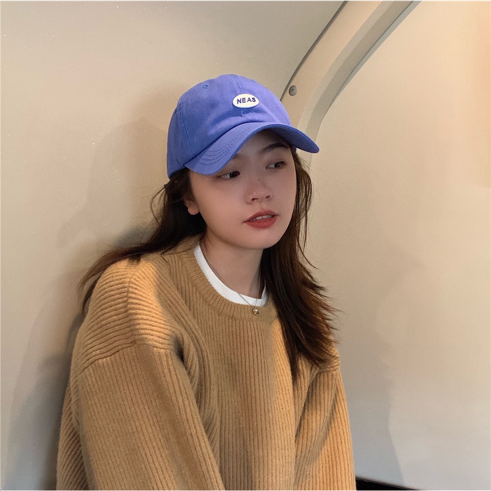 Mũ lưỡi trai vải mềm màu sắc tùy chọn dễ thương dành cho nam và nữ