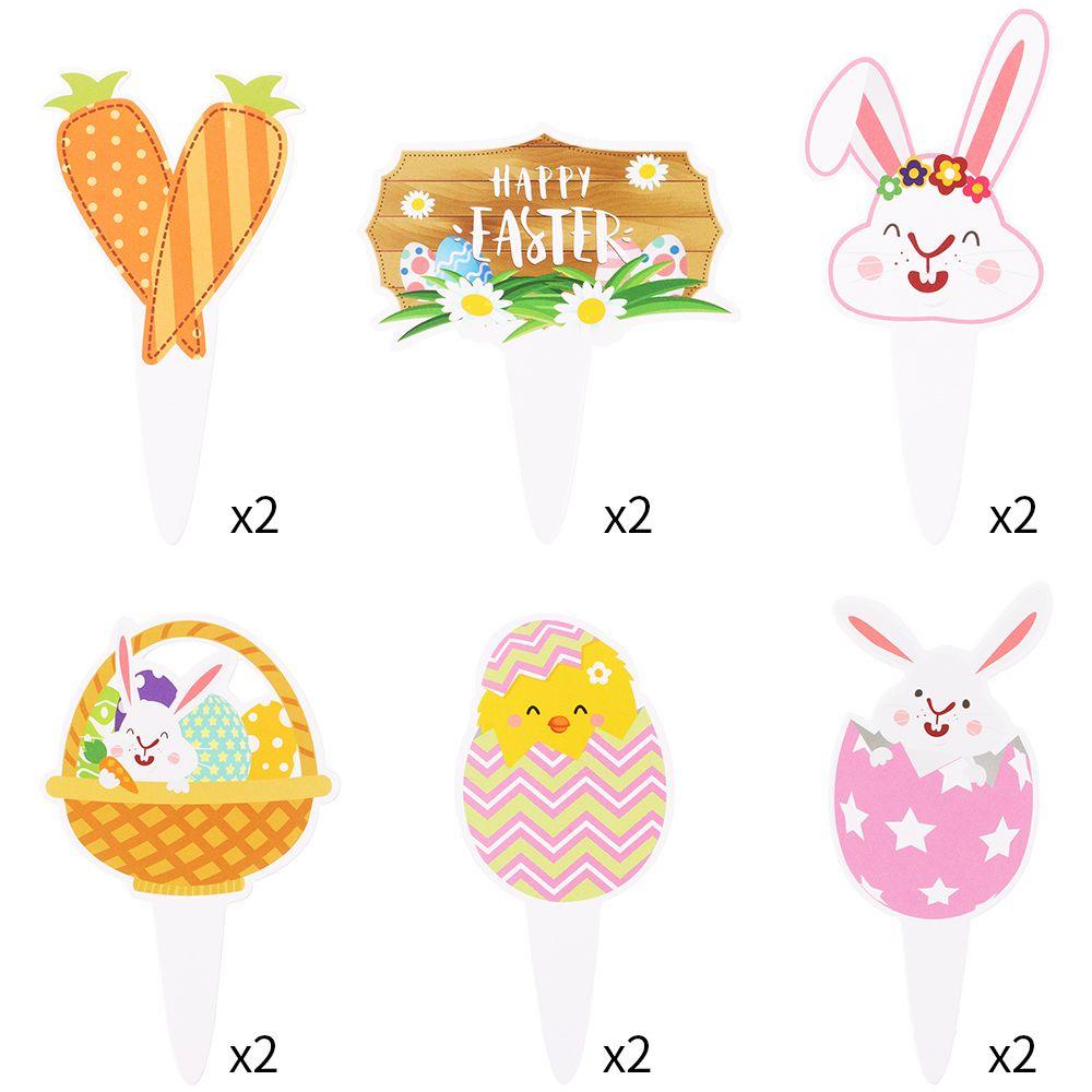 ESPO Bộ 12 Cây Cắm Trang Trí Bánh Kem Xinh Xắn