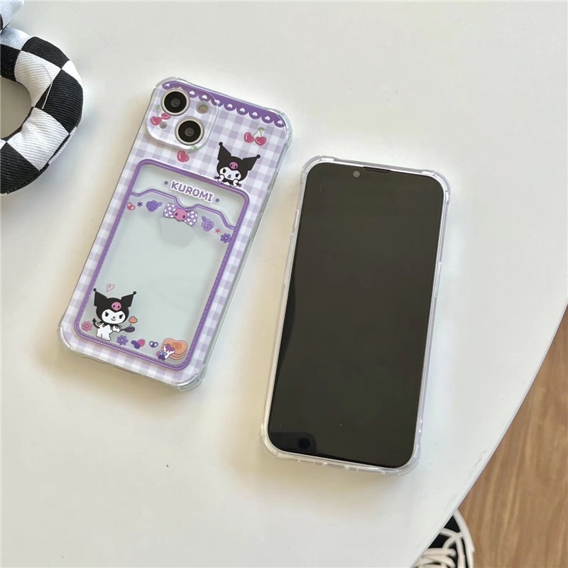 Ốp Điện Thoại Mềm In Hình Melody/Kulomi Có Ngăn Đựng Thẻ Kiêm Giá Đỡ Cho iphone XR/11/13pro max