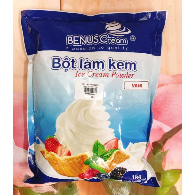 Bột Làm Kem Vị Vani BenusCream 1kg