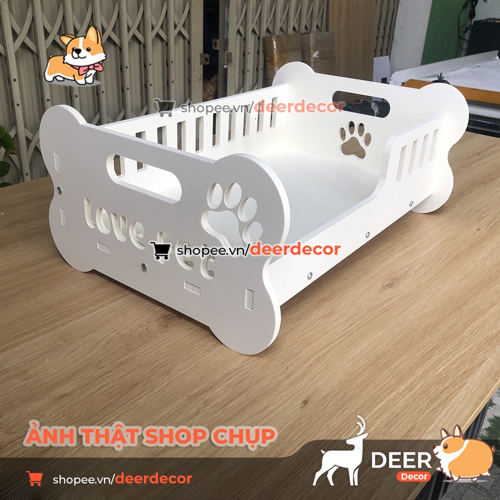 Giường Ngủ Cho Thú Cưng - Giường Ngủ Chó Mèo Sang Chảnh - Deer Decor - Petbed1