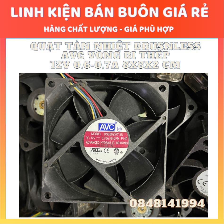 Quạt Tản Nhiệt THÁO MÁY CHÍNH HÃNG AVC 12V 0.6-0.7A 8x8x2.5CM