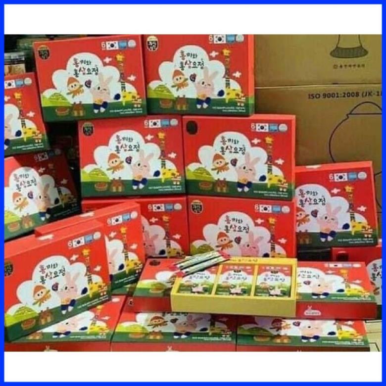 Hồng sâm trẻ em Hongki hàn quốc, hộp 30 gói - Nước hồng sâm baby chính hãng Korea