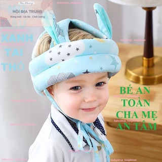 Mũ tập đi cho bé,bảo hiểm bảo vệ đầu cho bé tập bò tập đi với hoạ tiết đáng yêu