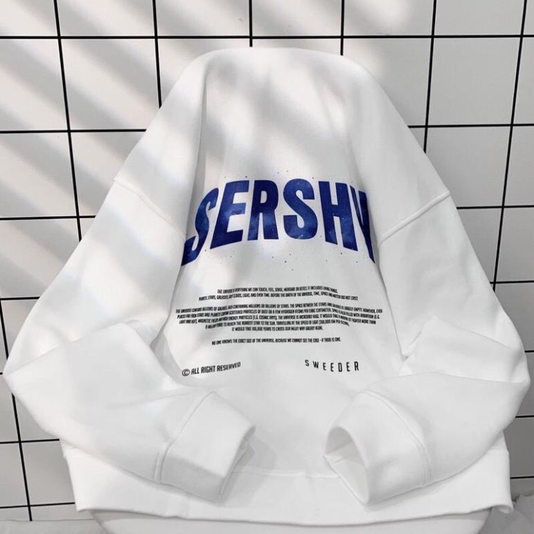 Áo Hoodie Tay Dài Sershy Vải Nỉ Bông Form Rộng Ulzzang Unisex( Hàng Sẵn)