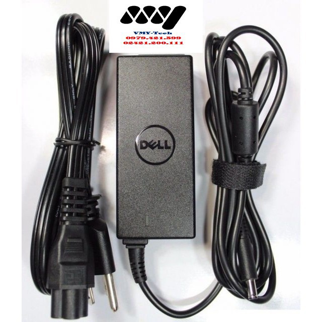 Sạc Laptop Dell 19.5v - 2.31a - 45w - Adapter Kèm dây nguồn XPS 13 Inspiron 5452 5455 5458 5459