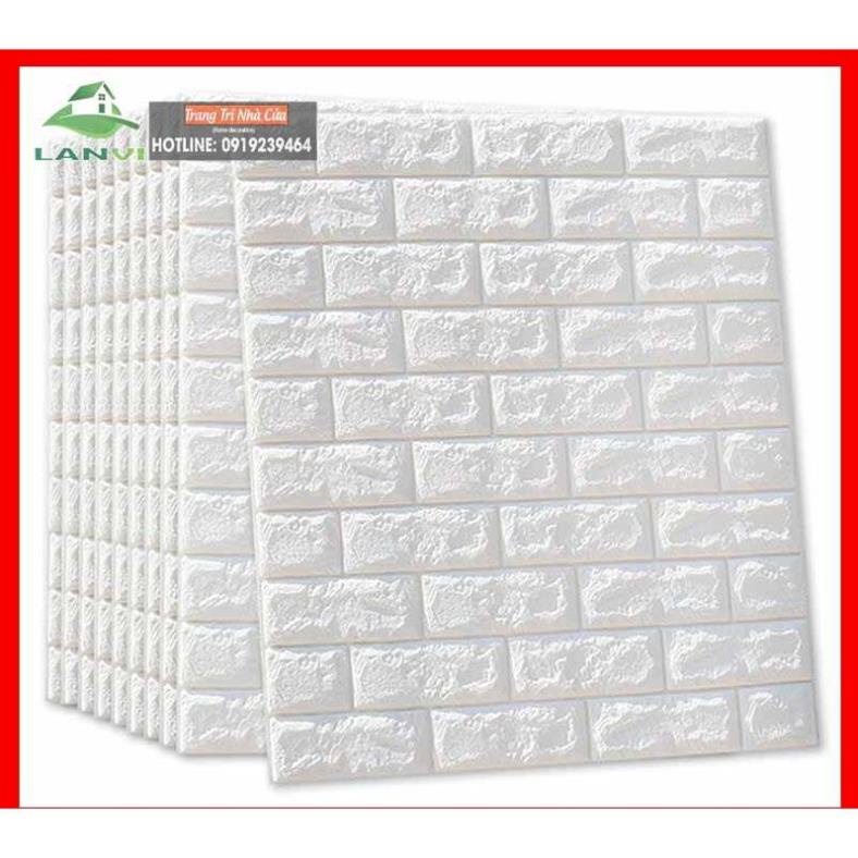 Xốp dán tường giả gạch 3D loại dày 4mm