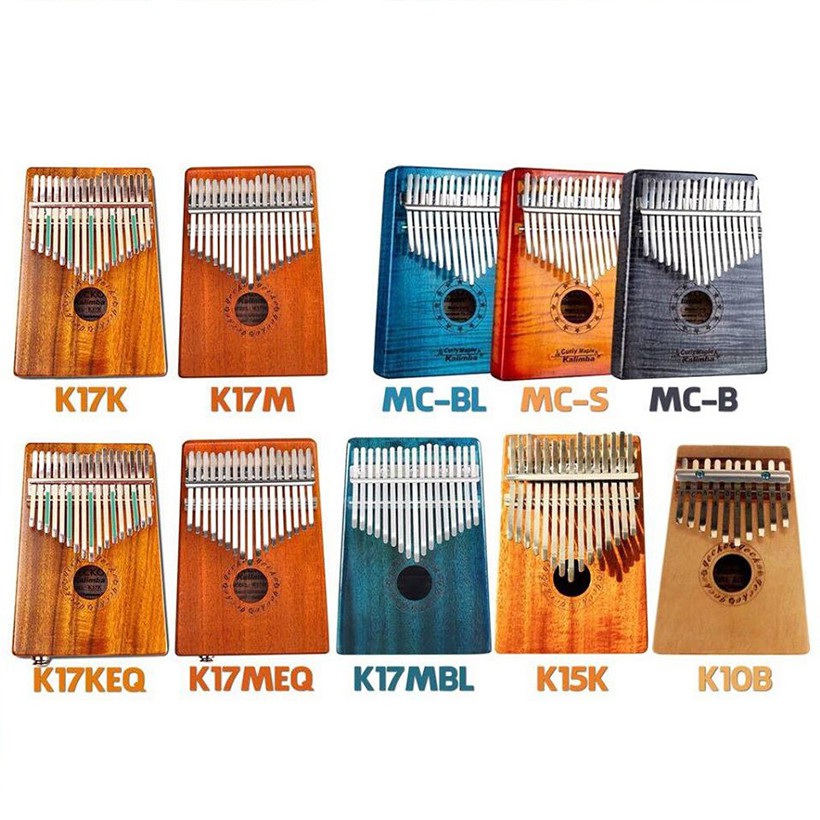 Đàn Kalimba 17 phím Gecko K17CAS Gỗ Mahogany Tặng Kèm Kèn Harmonica đủ màu cao cấp - HÀNG CÓ SẴN