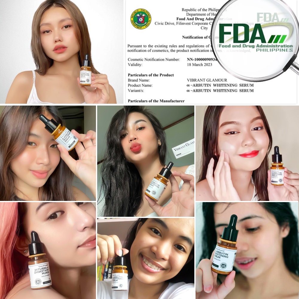 Tinh Chất VIBRANT GLAMOUR Arbutin Chứa Niacinamide Vitamin C Giúp Làm Sáng Da Và Làm Mờ Vết Thâm 30ml