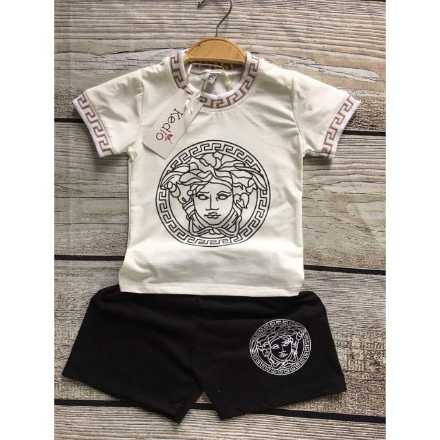bộ cotton bé trai versace hottrend