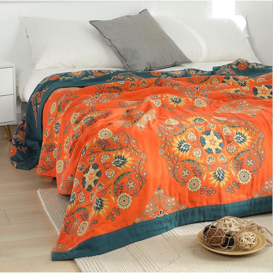 HOT🔴TH Chăn Thu vải Xô Cotton Sợi tre Organic_Dòng Cao cấp siêu kháng khuẩn