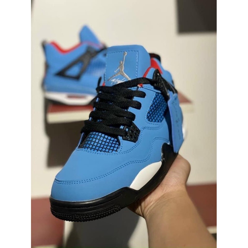 [SneeKeezz] ẢNH THẬT | Giày Thể Thao Jordan 4 Travis scott xanh đen ¹