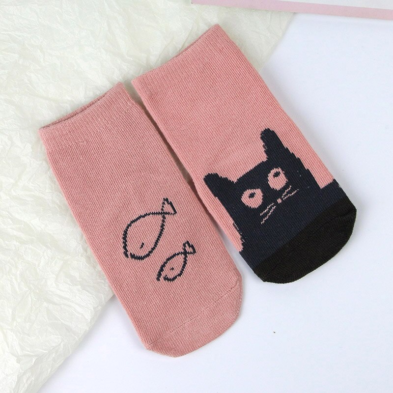 Vớ Cotton Mềm Chống Trượt In Họa Tiết Hoạt Hình Dễ Thương Cho Bé