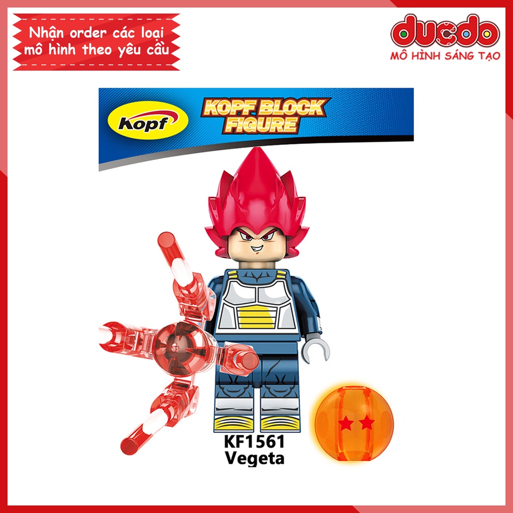 Minifigures các nhân vật 7 viên ngọc rồng mới nhất - Đồ chơi Lắp ghép Mini Dragon Ball Goku KF6142 Mô hình