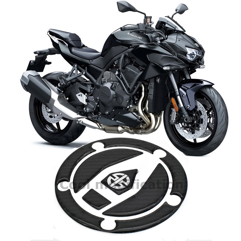 Dành Cho Kawasaki Ninja H2R H2 H2-SX 2015-2019 3D Sợi Carbon Xe Máy Bình Nhiên Liệu Nắp Miếng Dán Xư