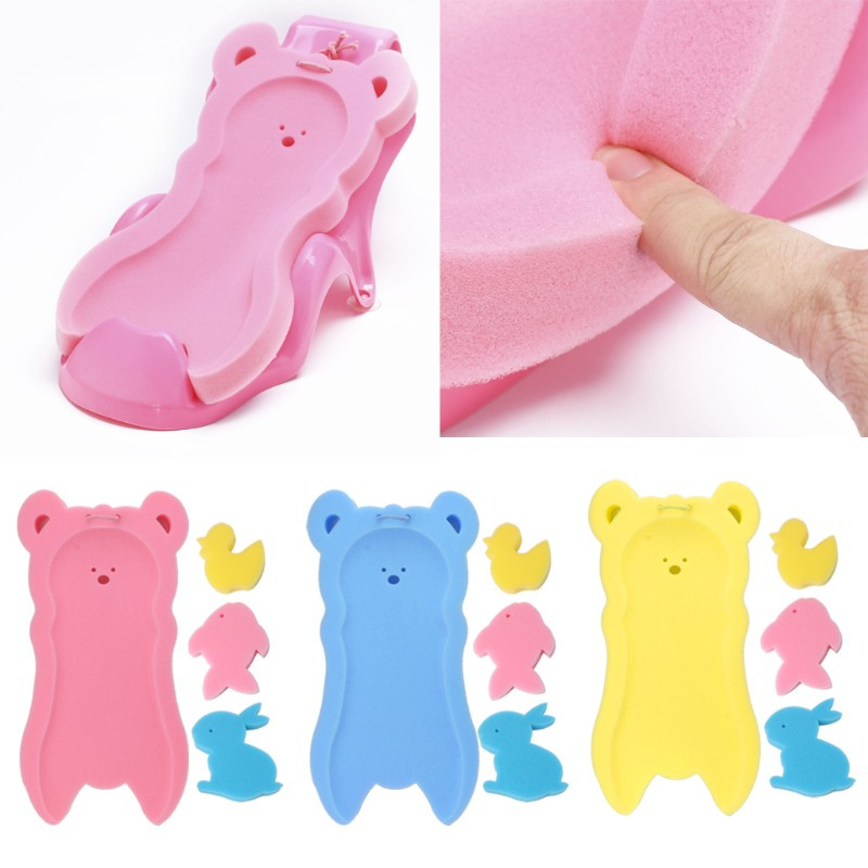 INN Newborn Anti-slip Sponge Pad Baby Bath Tub Bathing Pad Infant Shower Baby Care