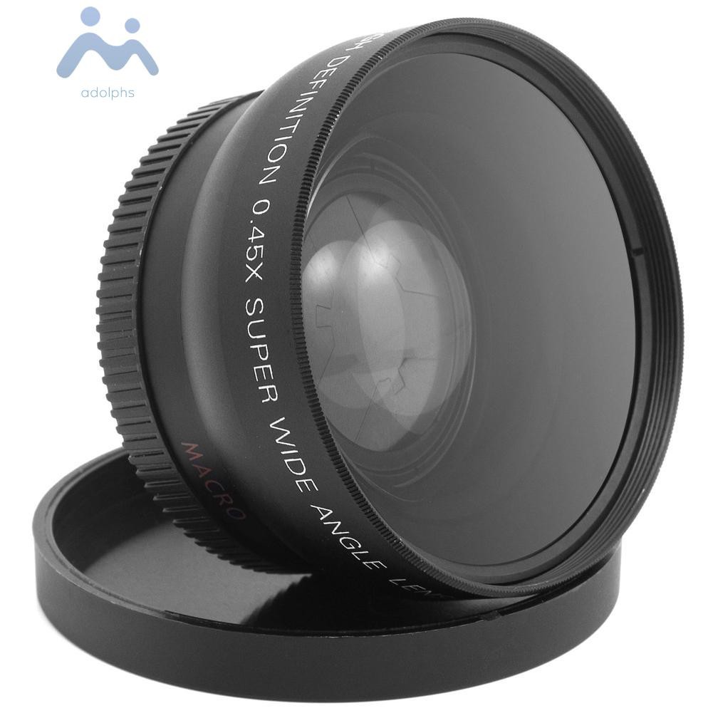 Ống Kính Góc Siêu Rộng 0.45x 52mm Cho Máy Ảnh Nikon 18-55mm 55-200mm 50mm