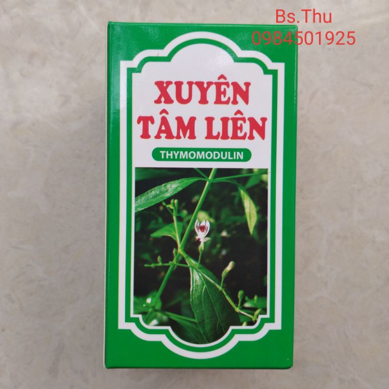 Lọ 30 viên Xuyên Tâm Liên Thymodulin hỗ trợ tăng cường đề kháng, tăng miễn dịch đường hô hấp