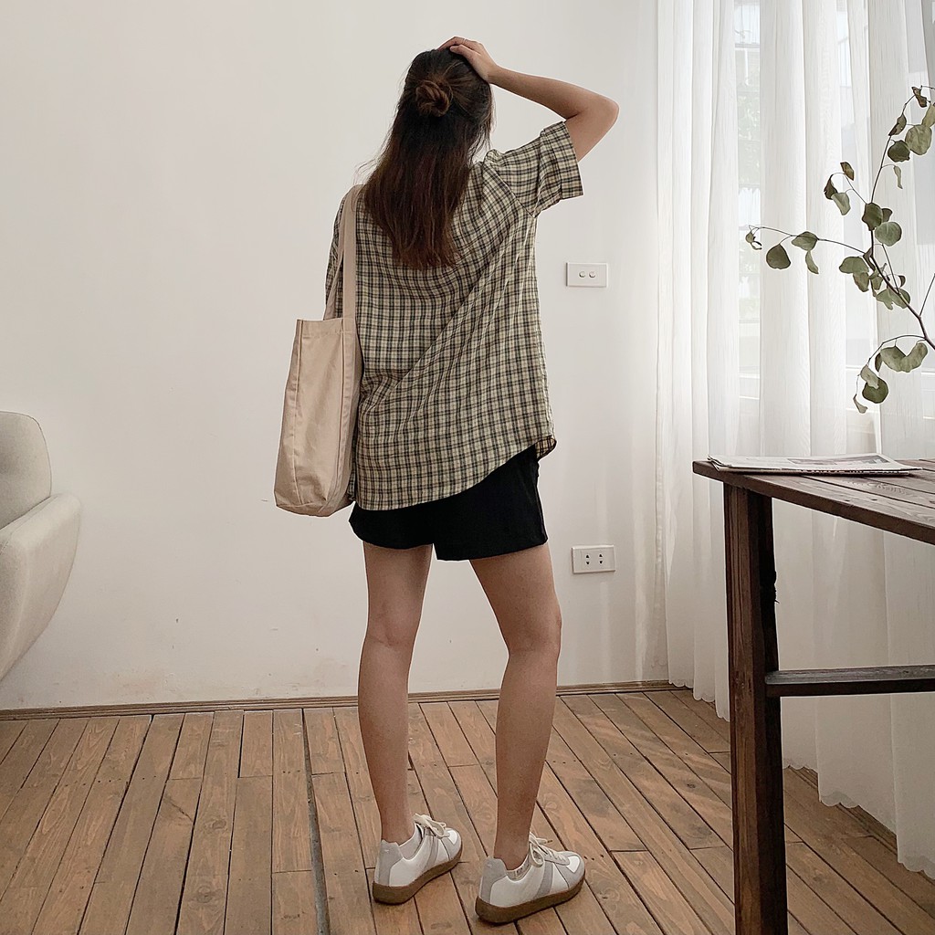 Áo sơ mi ngắn tay caro - BST Holiday Shirt 07/2021 - by ufo.thebasic | BigBuy360 - bigbuy360.vn