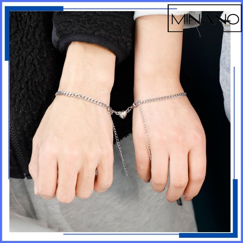Vòng Tay Đôi Nữ Nam Cặp Tình Yêu Chất Liệu Hợp Kim Khổng Rỉ VTD - 96